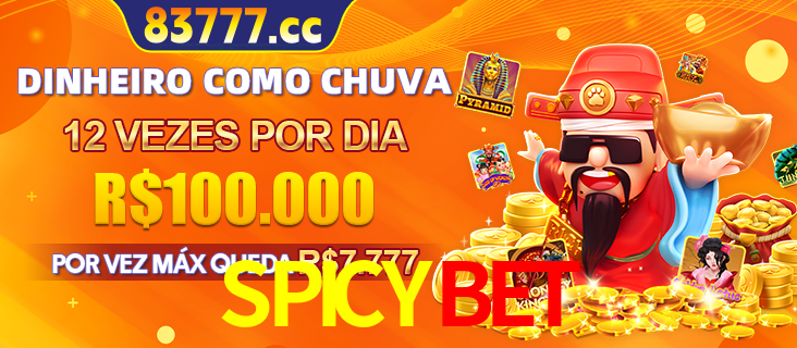 Banner do programa de recompensas Recomende para amigos do SPICYBET, detalhando os bônus por convidar amigos, com prêmios que chegam a R$288.888.